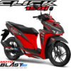 Decal Stiker Vario 125/150 BLACK SPLASH RED